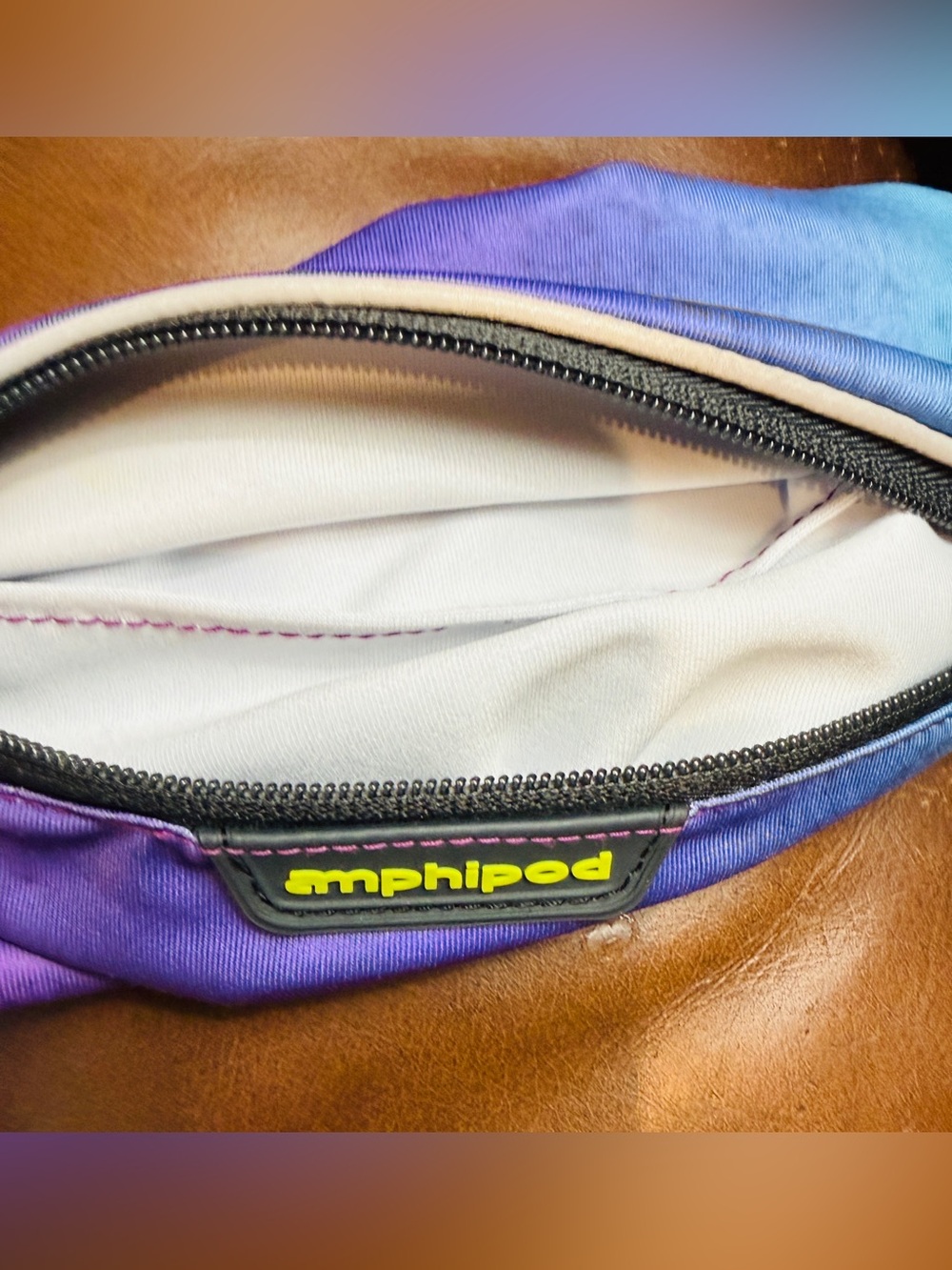 Amphipod Belt Airflow Micro-stretch Purple & Blue Running Waist Pack UniSex - Picture 13 of 16